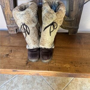 BearPaw rabbit Fur Boots
